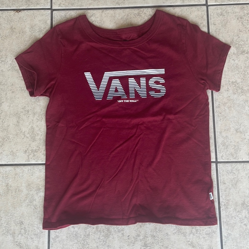 Vans: red crop top